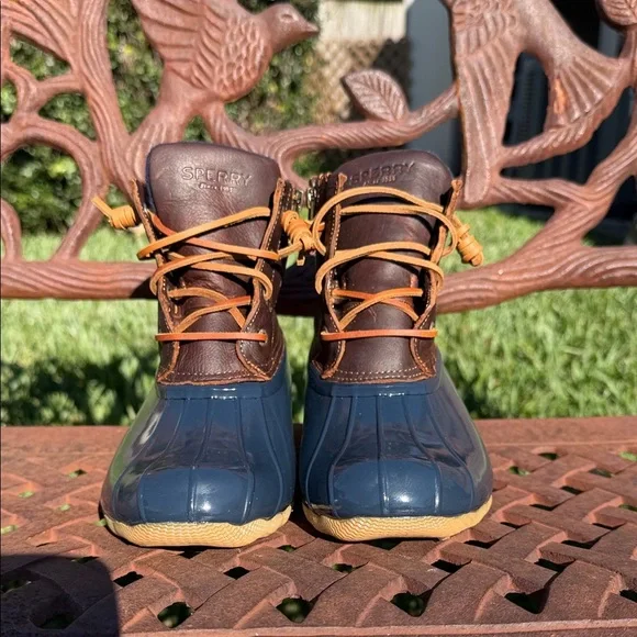 NWT Sperry Saltwater Duck Boots Leather - Picture 6 of 10